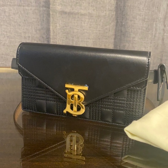 Burberry Handbags - Burberry TB logo waist belt bag.